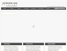 Tablet Screenshot of americanprintingco.com